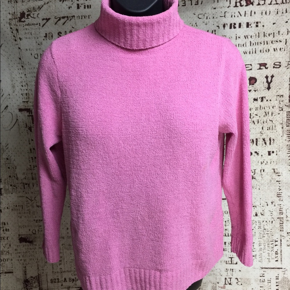 Pink Turtleneck Sweater
